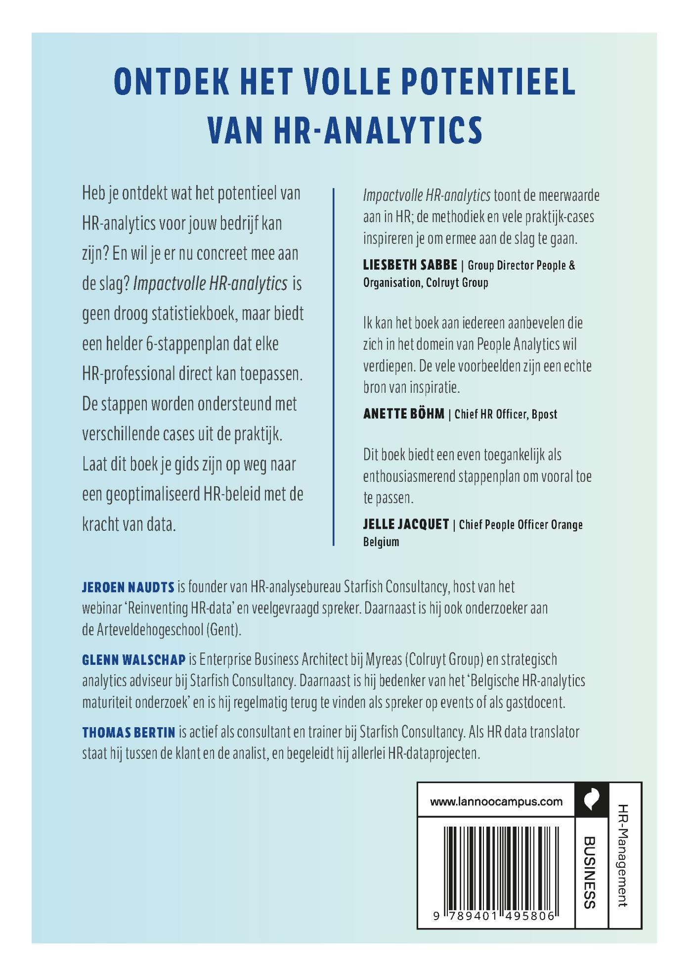 Achterkant van Impactvolle HR-analytics
