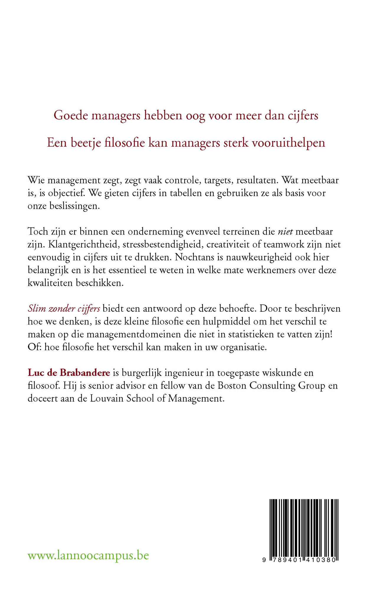 Achterkant van Slim zonder cijfers
