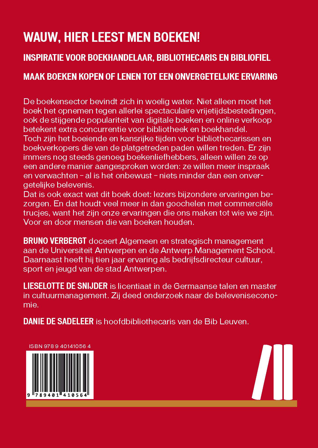 Achterkant van Wauw hier leest men boeken