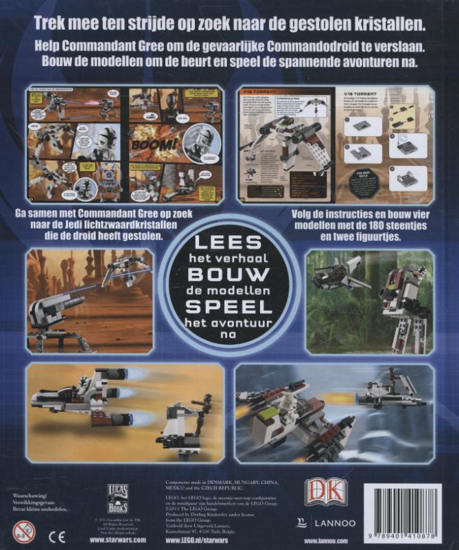 Achterkant van Lego bouwmeester - star wars 2 - bouwmeester strijd om de gestolen kristallen