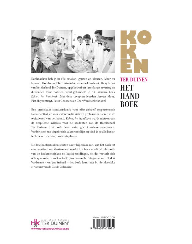 Achterkant van Koken