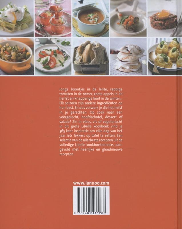 Achterkant van Het grote Libelle kookboek