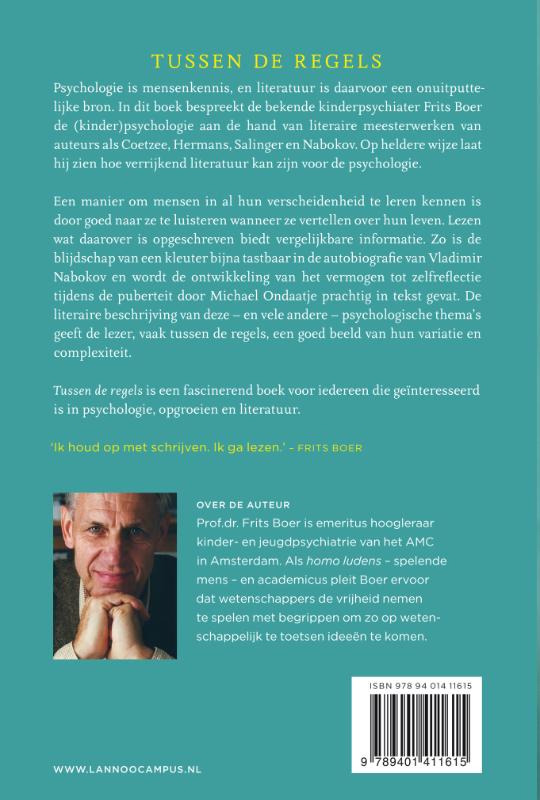 Achterkant van Tussen de regels