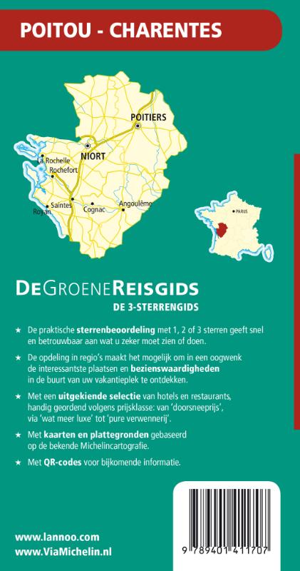 Achterkant van De Groene Reisgids - Poitou Charentes