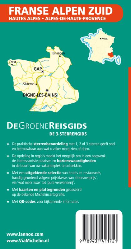 Achterkant van Franse Alpen Zuid