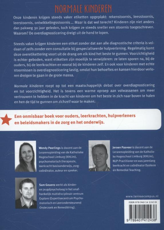 Achterkant van Normale kinderen