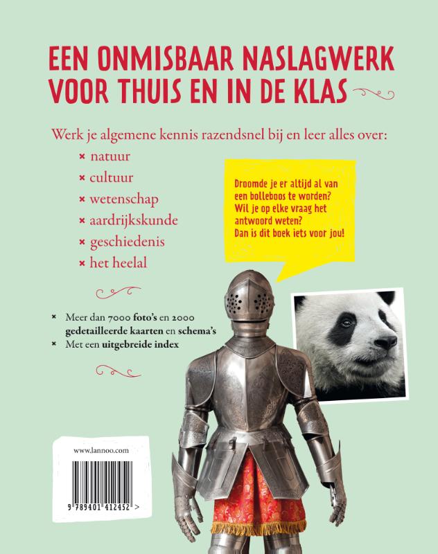 Achterkant van Lannoo's jeugdencyclopedie
