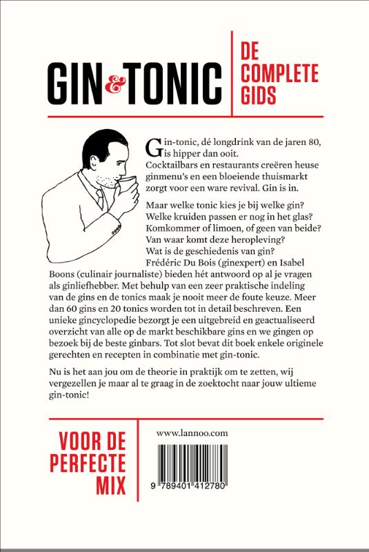 Achterkant van Gin & tonic