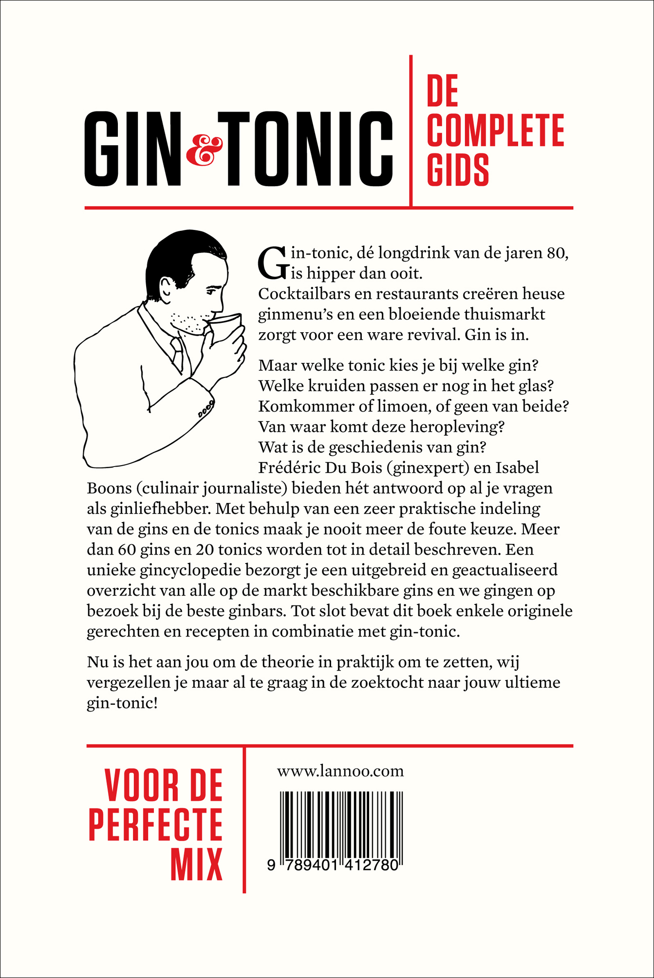 Achterkant van Gin en tonic
