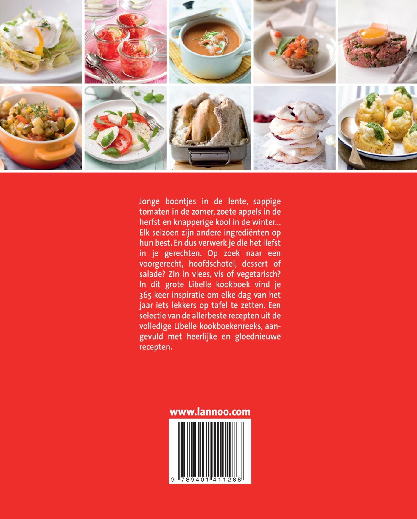 Achterkant van Het grote libelle kookboek
