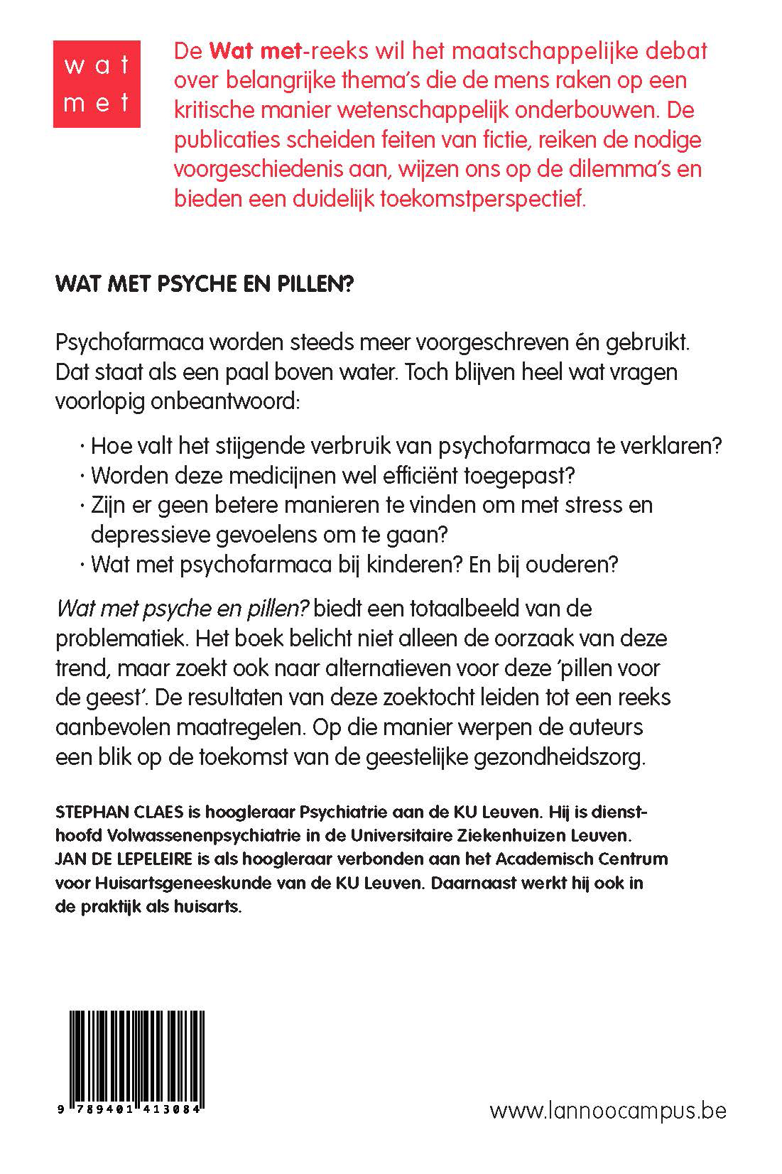 Achterkant van Psyche en pillen?