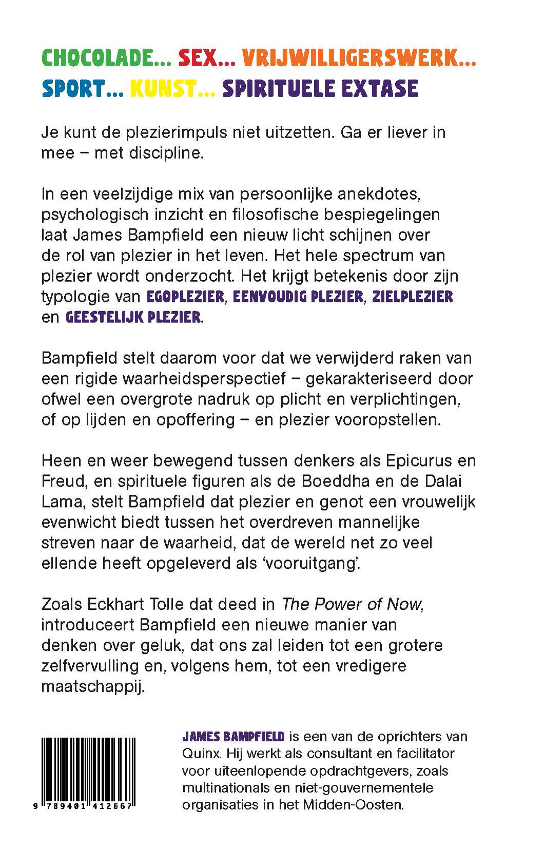Achterkant van Een les in plezier