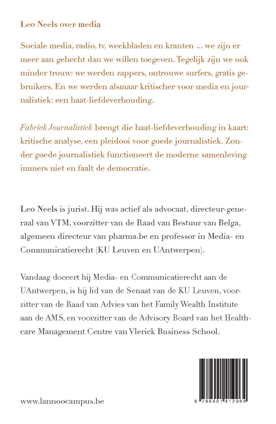 Achterkant van Fabriek journalistiek