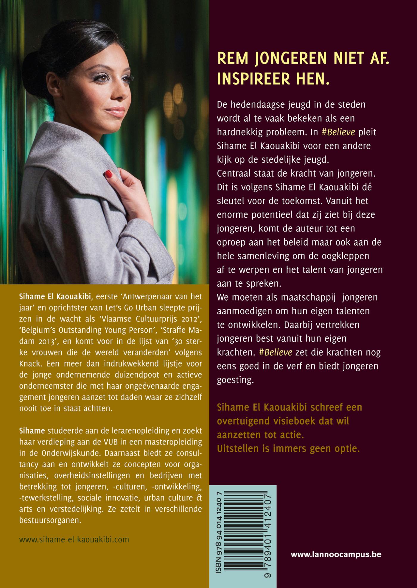 Achterkant van Believe