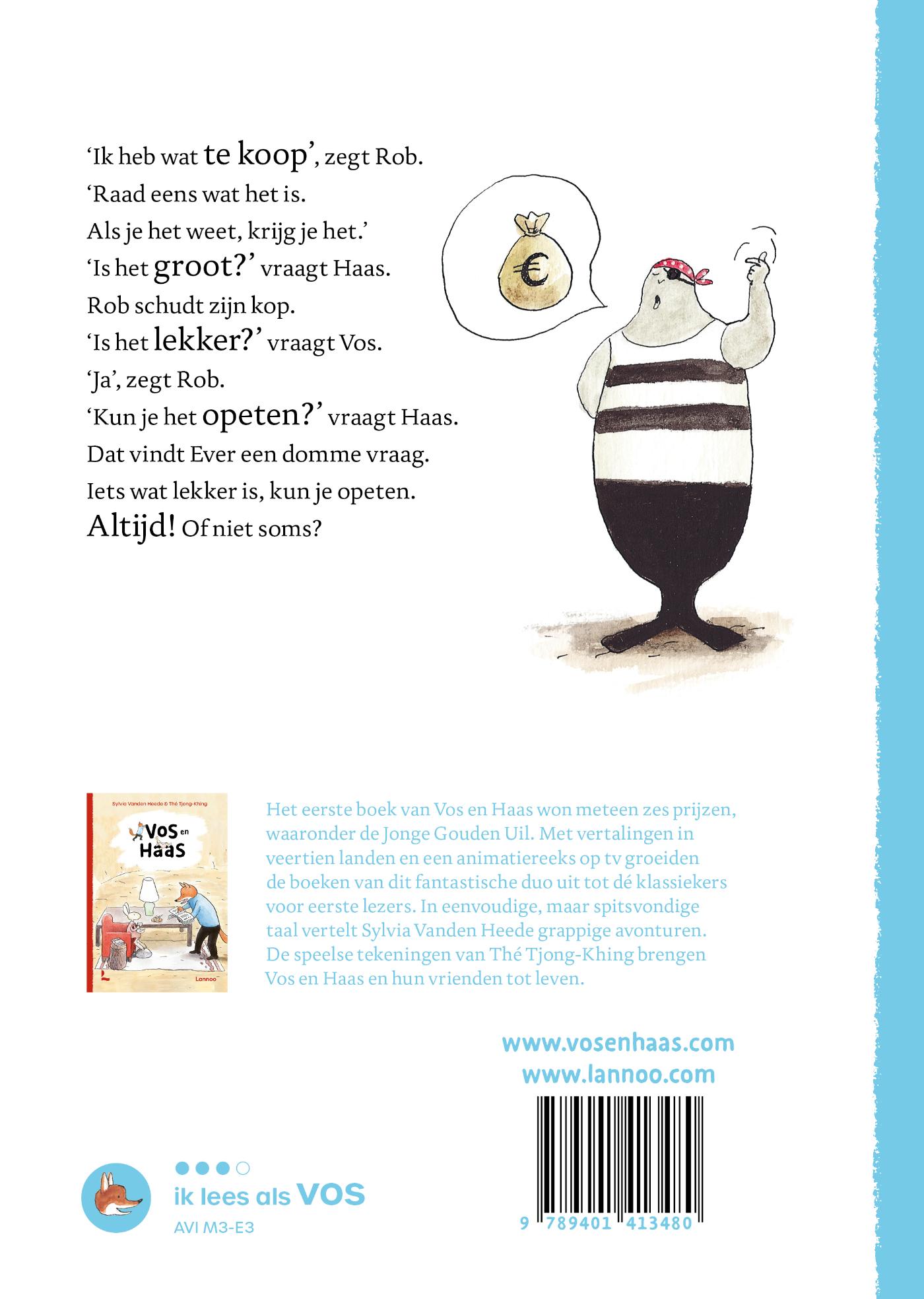 Achterkant van Het raadsel van Rob
