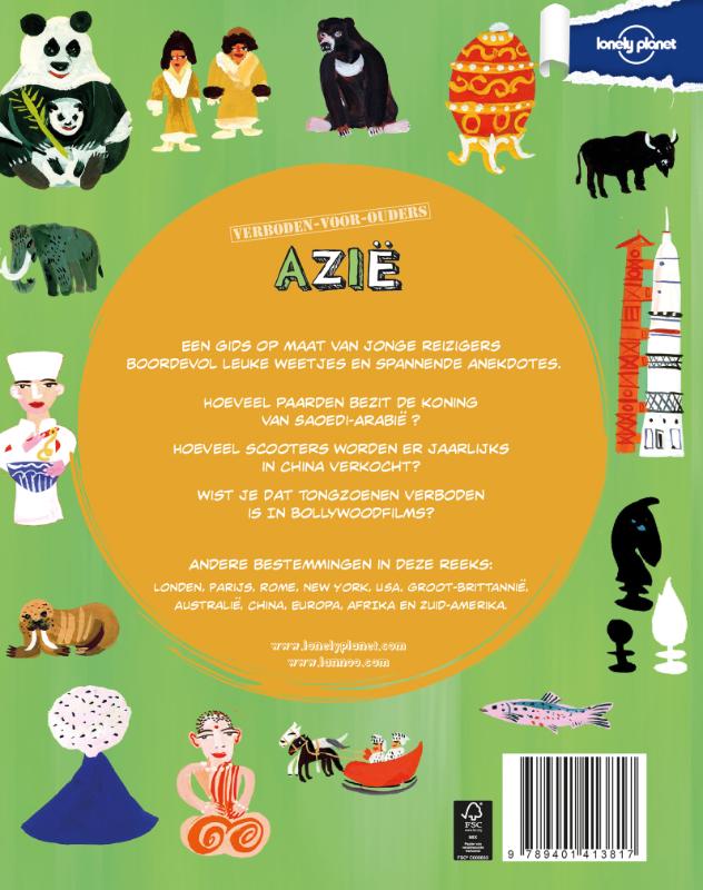 Achterkant van Azie