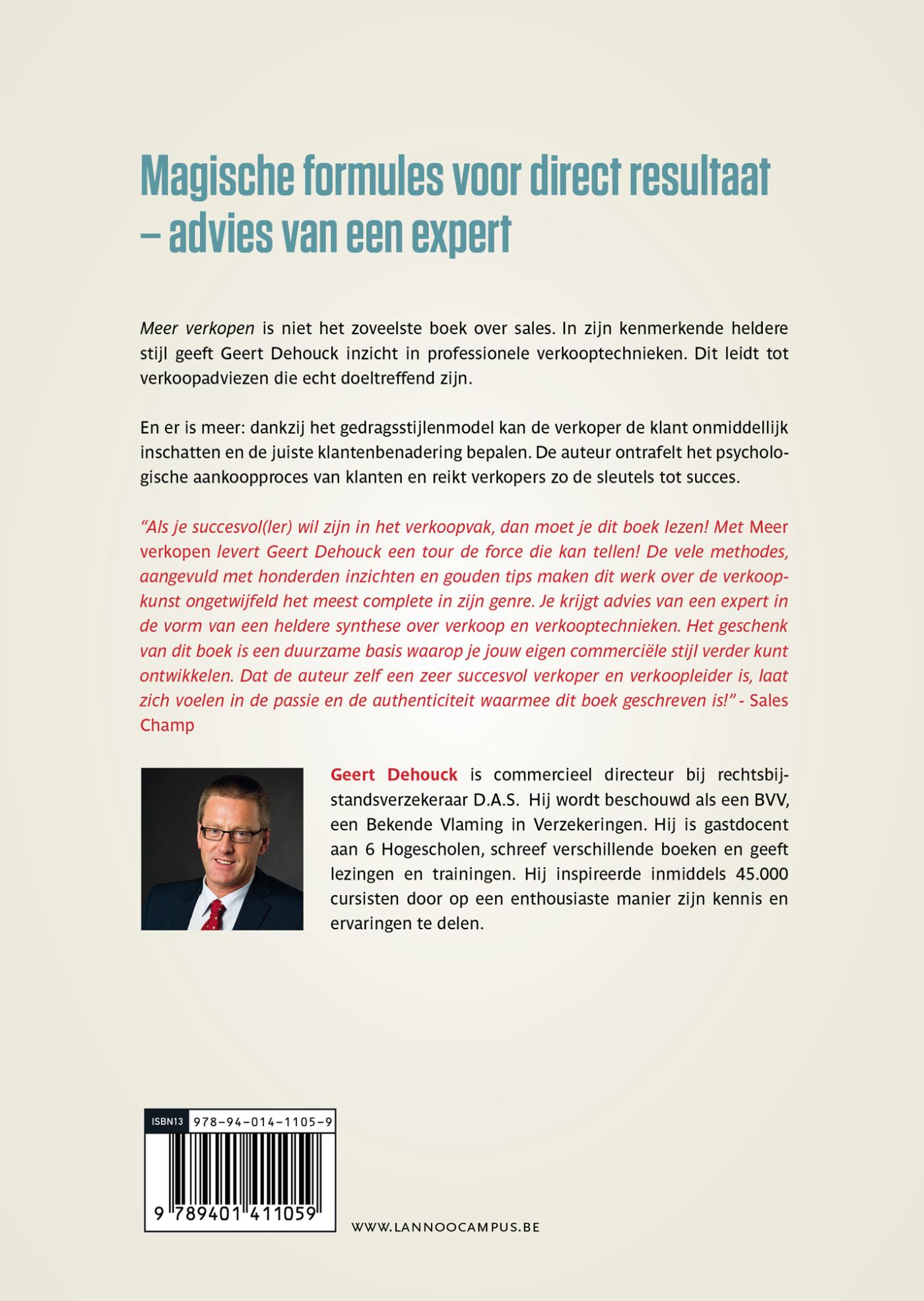 Achterkant van Meer verkopen