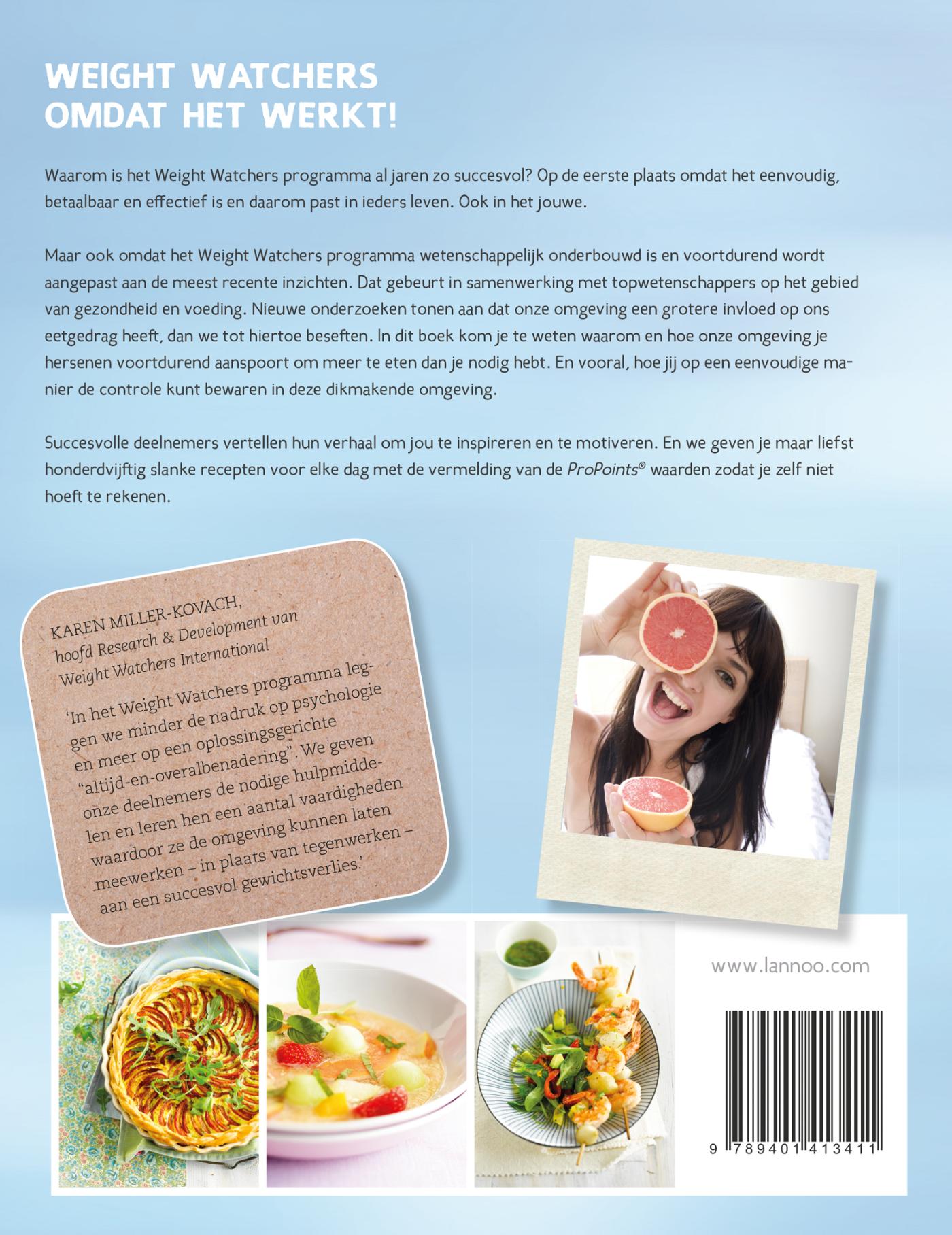 Achterkant van Omdat het werkt, Weight Watchers
