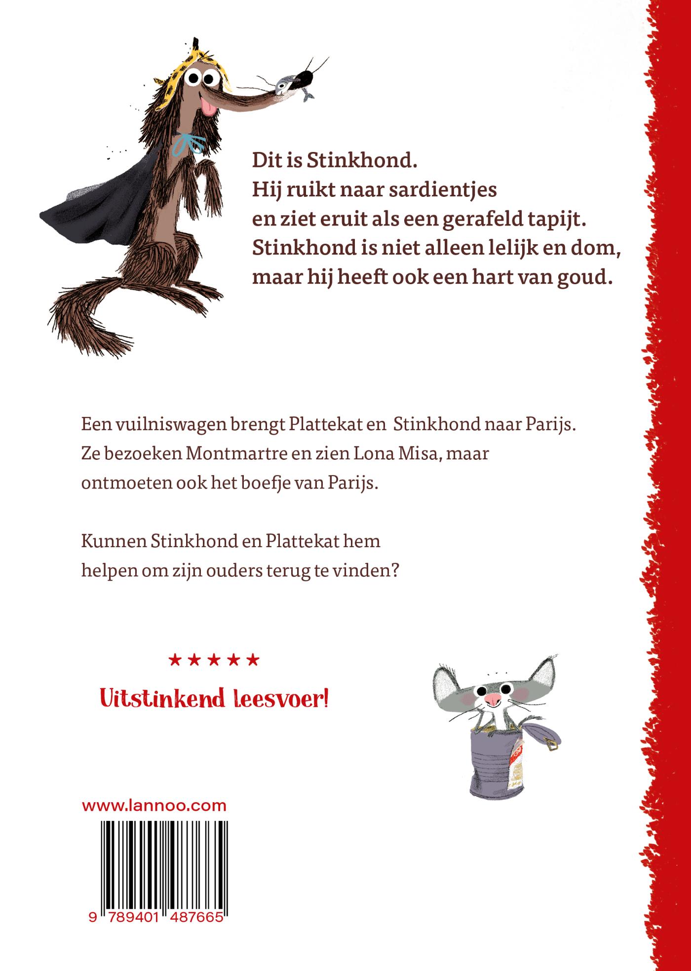 Achterkant van Stinkhond in Parijs
