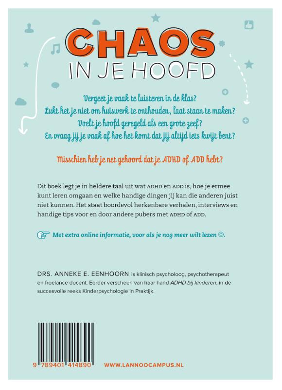Achterkant van Chaos in je hoofd