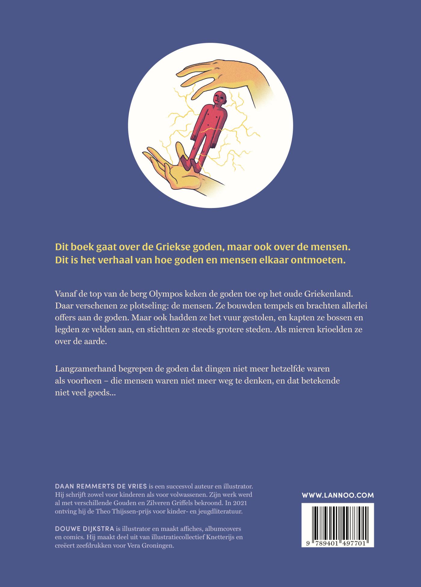 Achterkant van Over goden en mensen