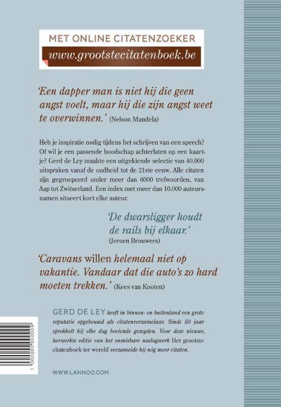 Achterkant van Het grootste citatenboek ter wereld