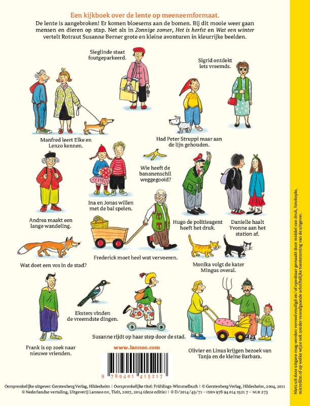 Achterkant van Kijk- en zoekboek - Leve de lente!