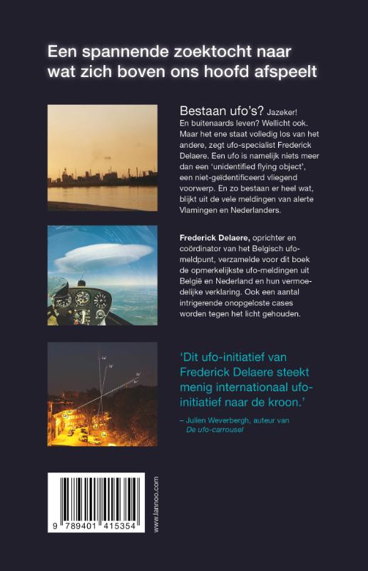 Achterkant van Ufo's in België en Nederland