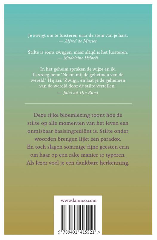 Achterkant van De stem van de stilte