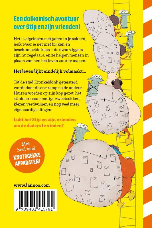 Achterkant van Dwars & Co en de rampenregen