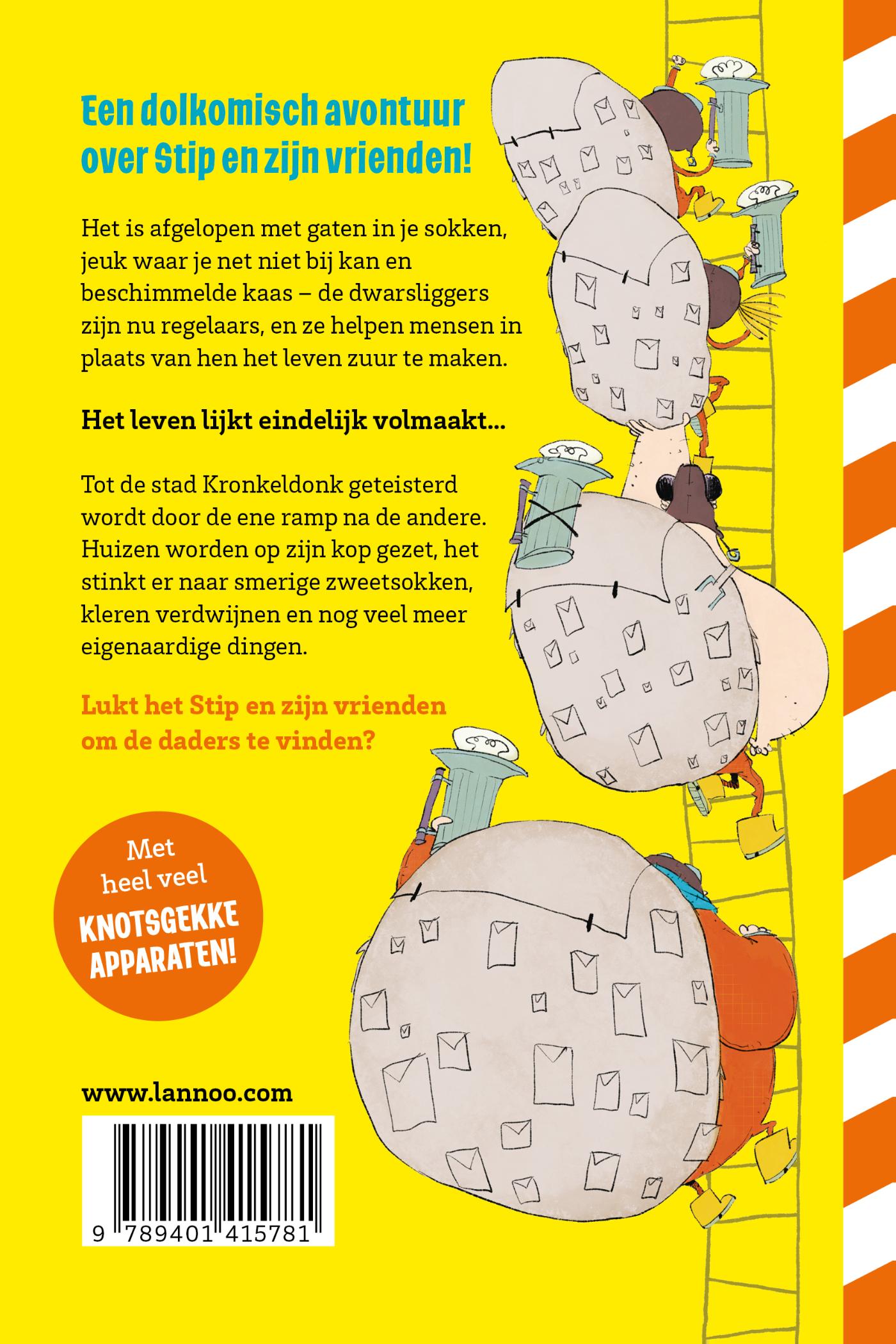 Achterkant van Dwars & Co en de rampenregen
