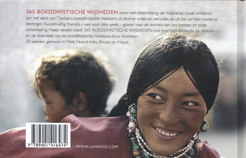 Achterkant van 365 Boeddhistische wijsheden