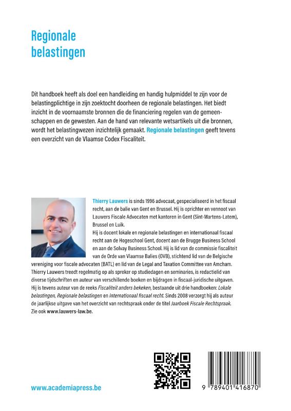 Achterkant van Regionale belastingen