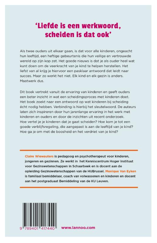 Achterkant van Een week mama, een week papa?