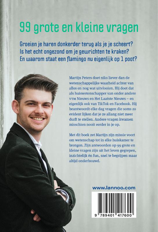 Achterkant van De wetenschap van alles (en nog wat)