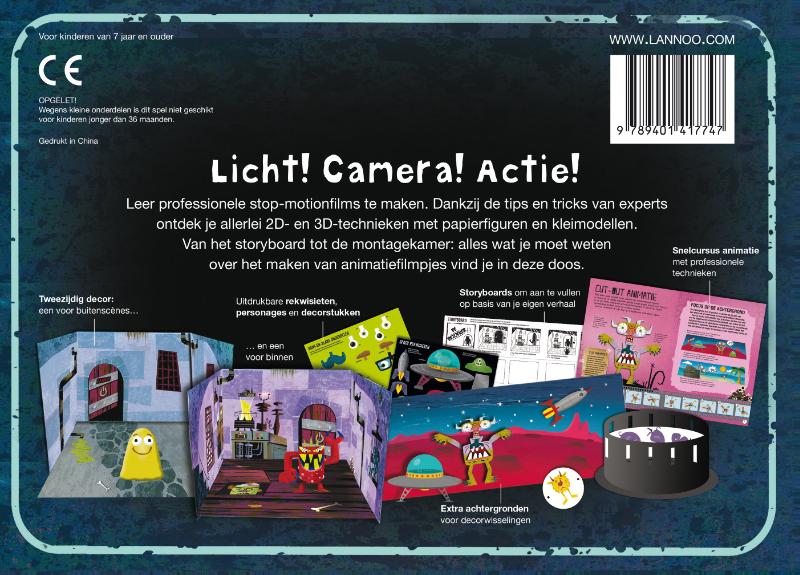 Achterkant van Animatie studio