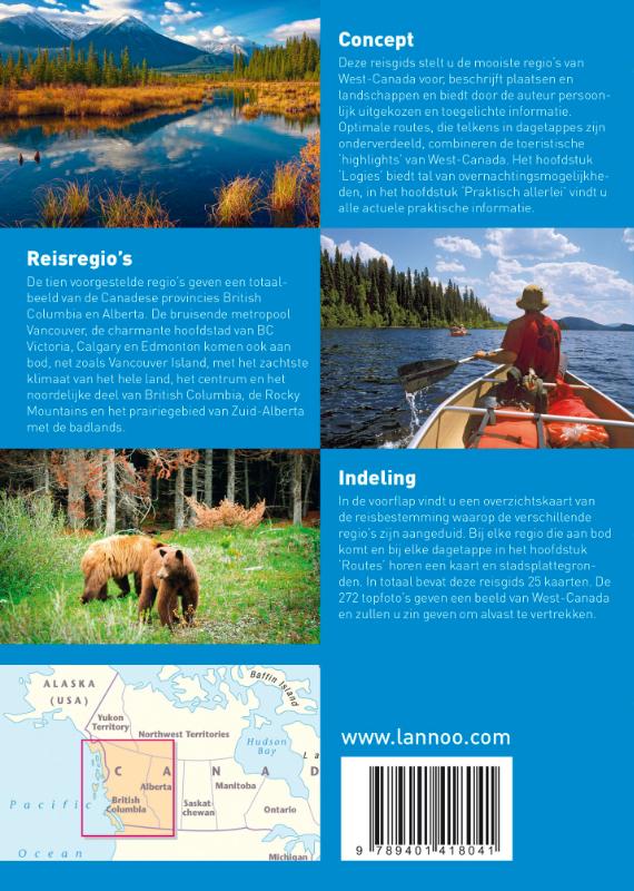 Achterkant van Alberta en British Columbia