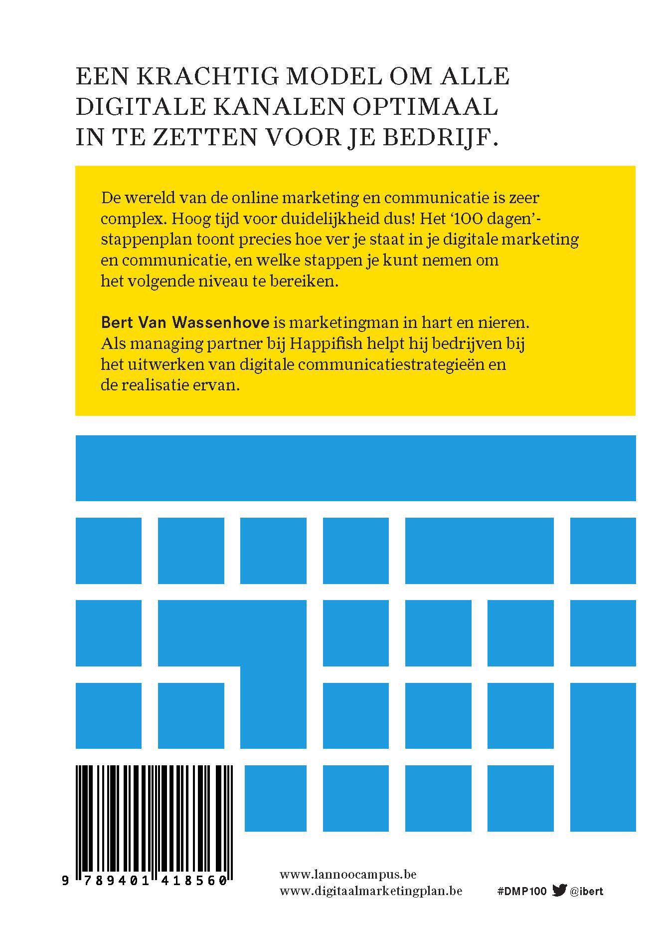 Achterkant van Een digitaal marketingplan in 100 dagen