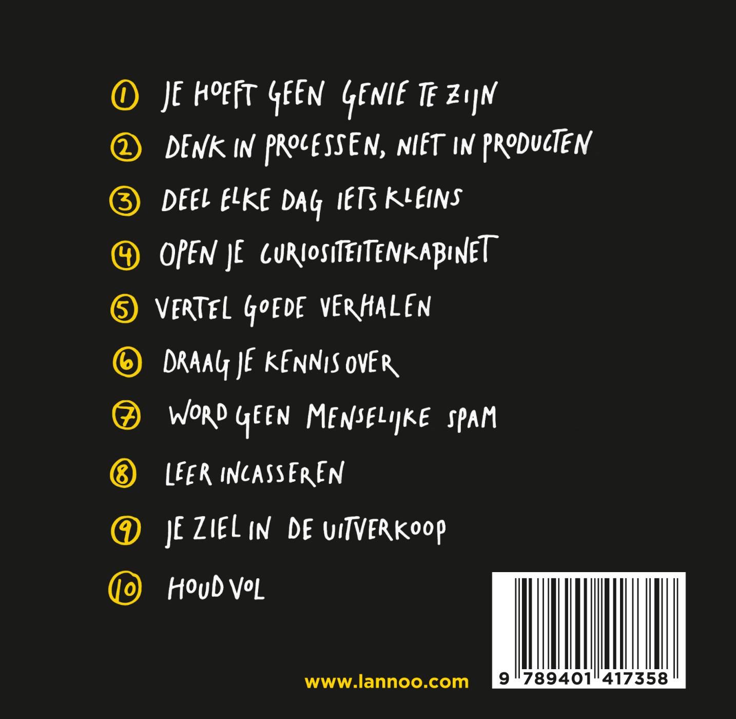 Achterkant van Show your work!