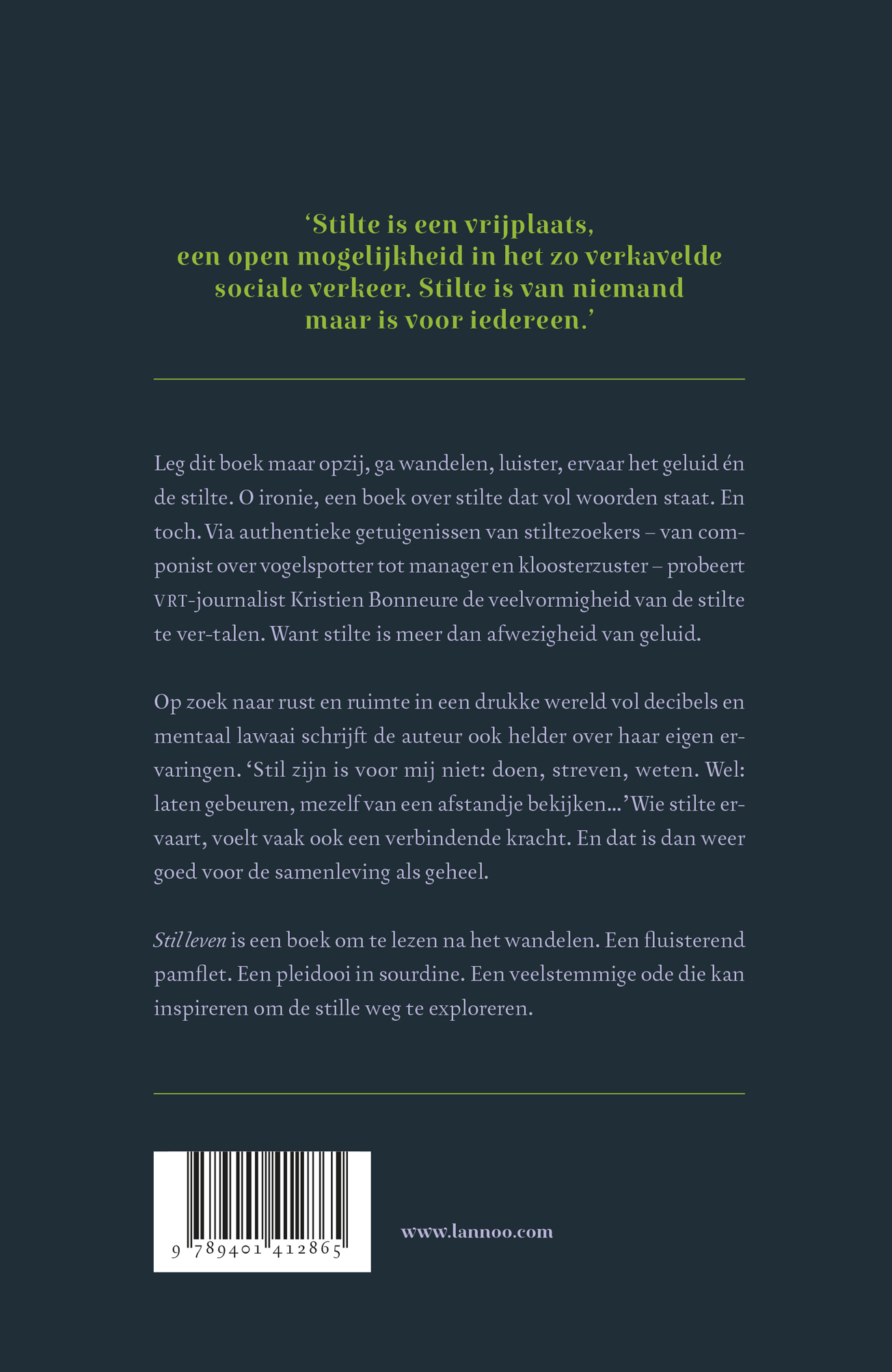 Achterkant van Stil leven