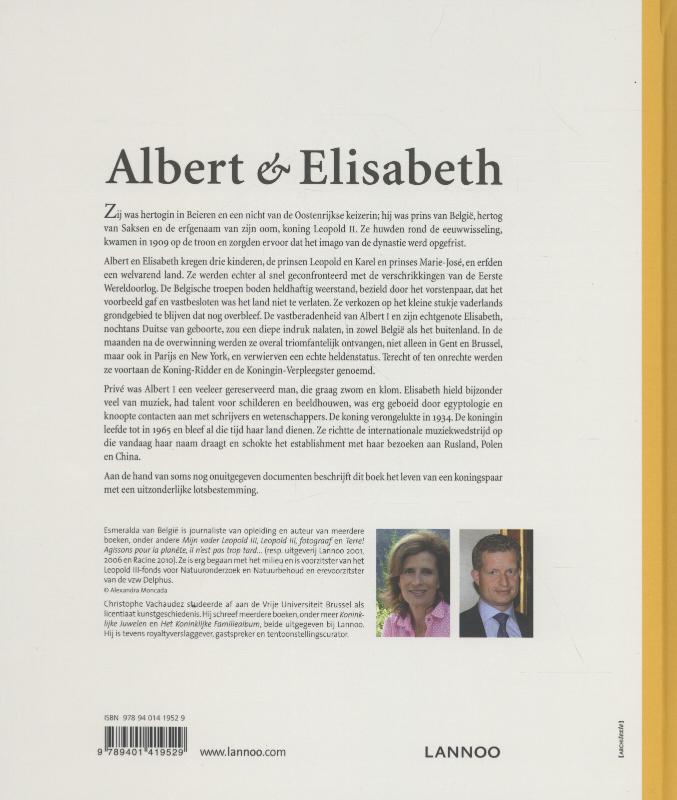 Achterkant van Albert & Elisabeth