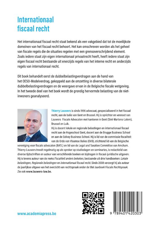 Achterkant van Internationaal fiscaal recht