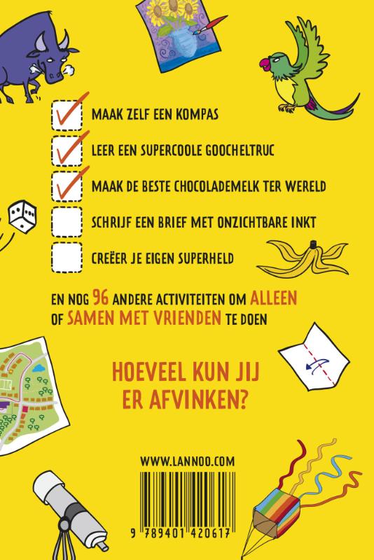 Achterkant van 101 dingen