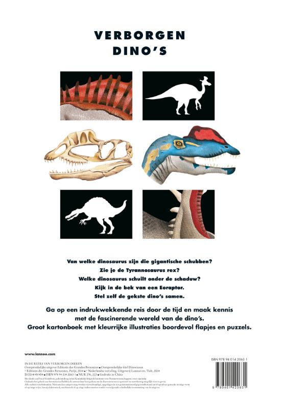 Achterkant van Verborgen dino's