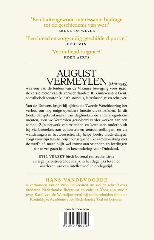 Achterkant van Stil verzet