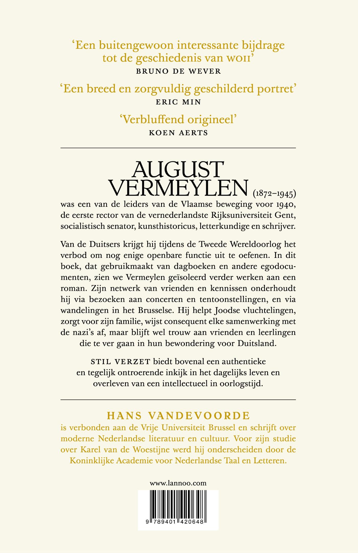 Achterkant van Stil verzet