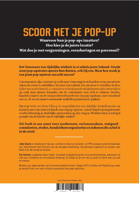 Achterkant van Pop it up