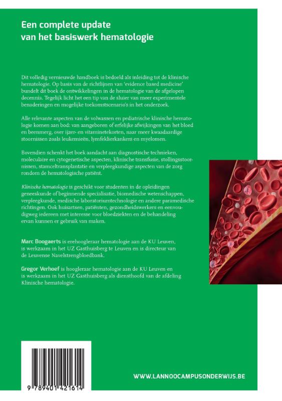 Achterkant van Klinische hematologie