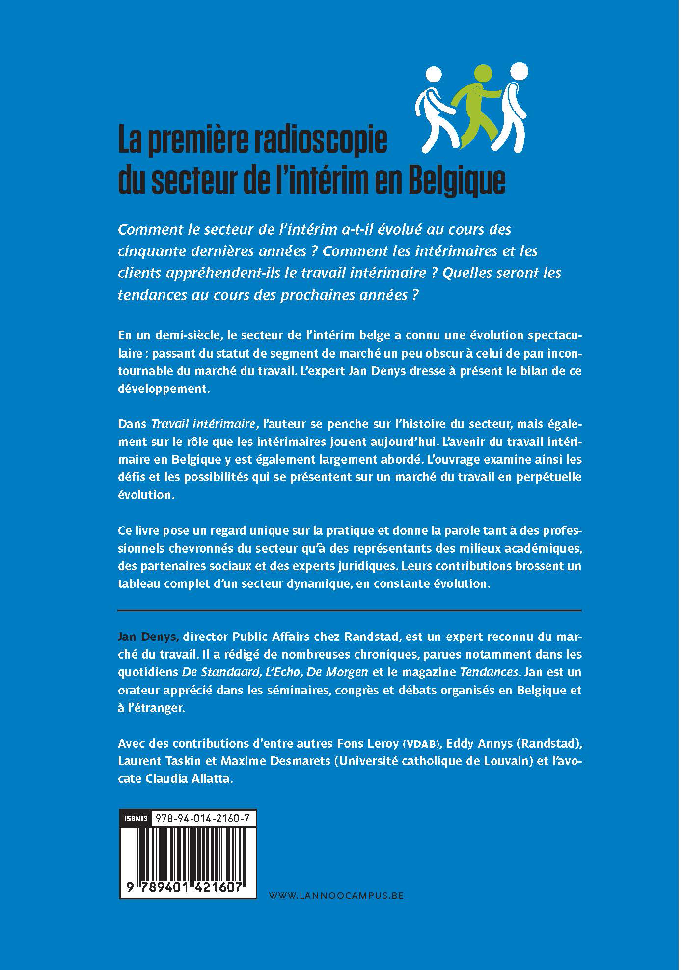 Achterkant van Travail intérimaire