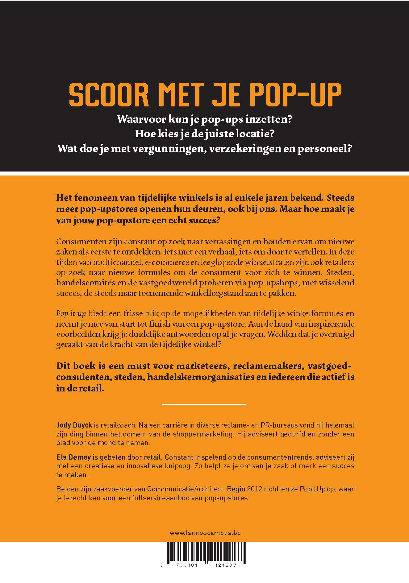 Achterkant van Pop it up